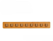 Supporto per occhiali per parete - supporto per più occhiali - Archiviazione di più occhiali - Supporto per occhiali - Supporto per occhiali da sole - in legno - 40*5,5*2,5cm - marrone