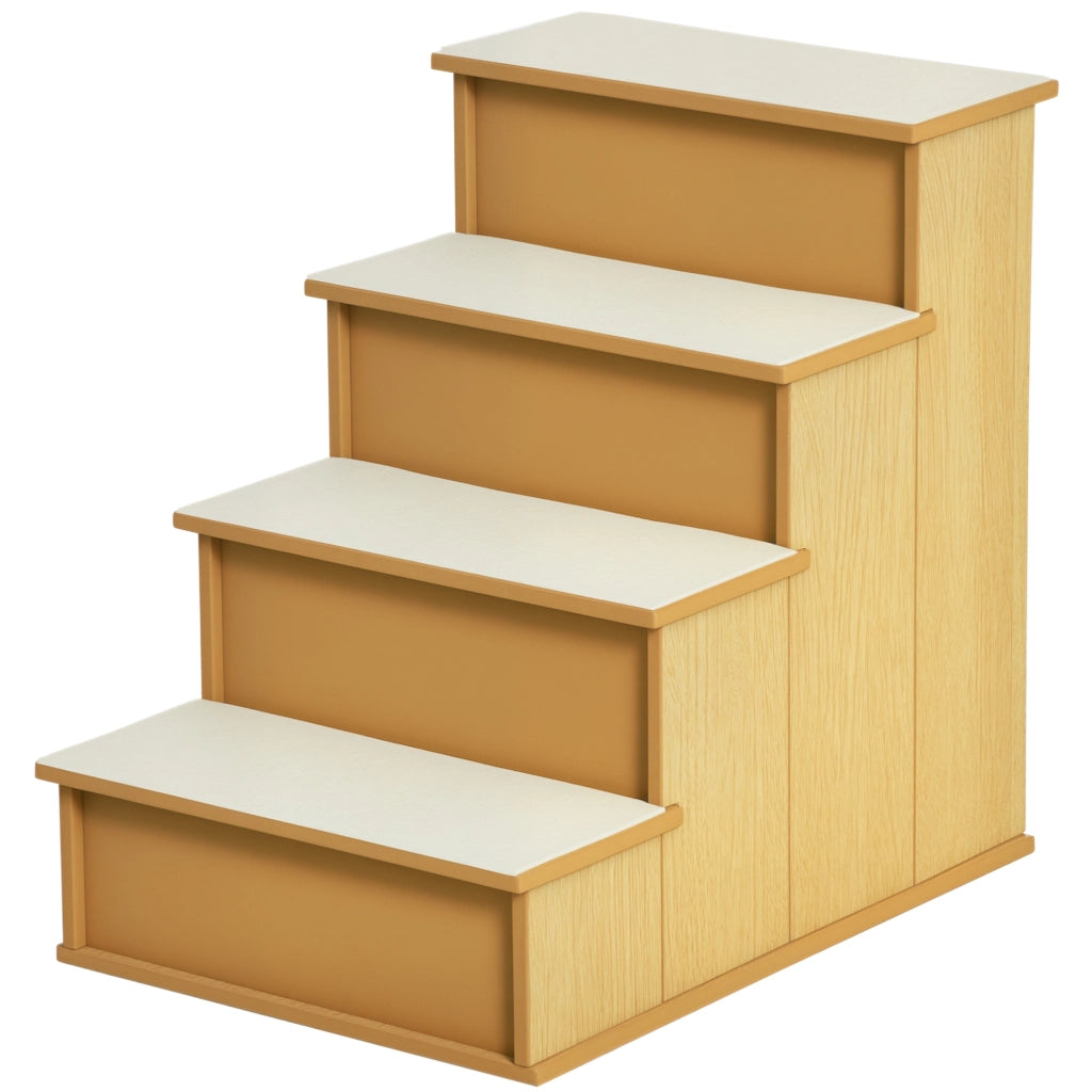 Scala per animali domestici ¨C Minimal ¨C 4 gradini, 40x59x54 cm, Natur