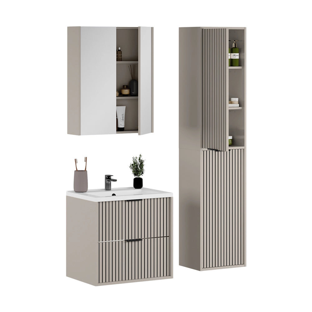 Vicco Set di mobili da bagno Cachemire 4 parti