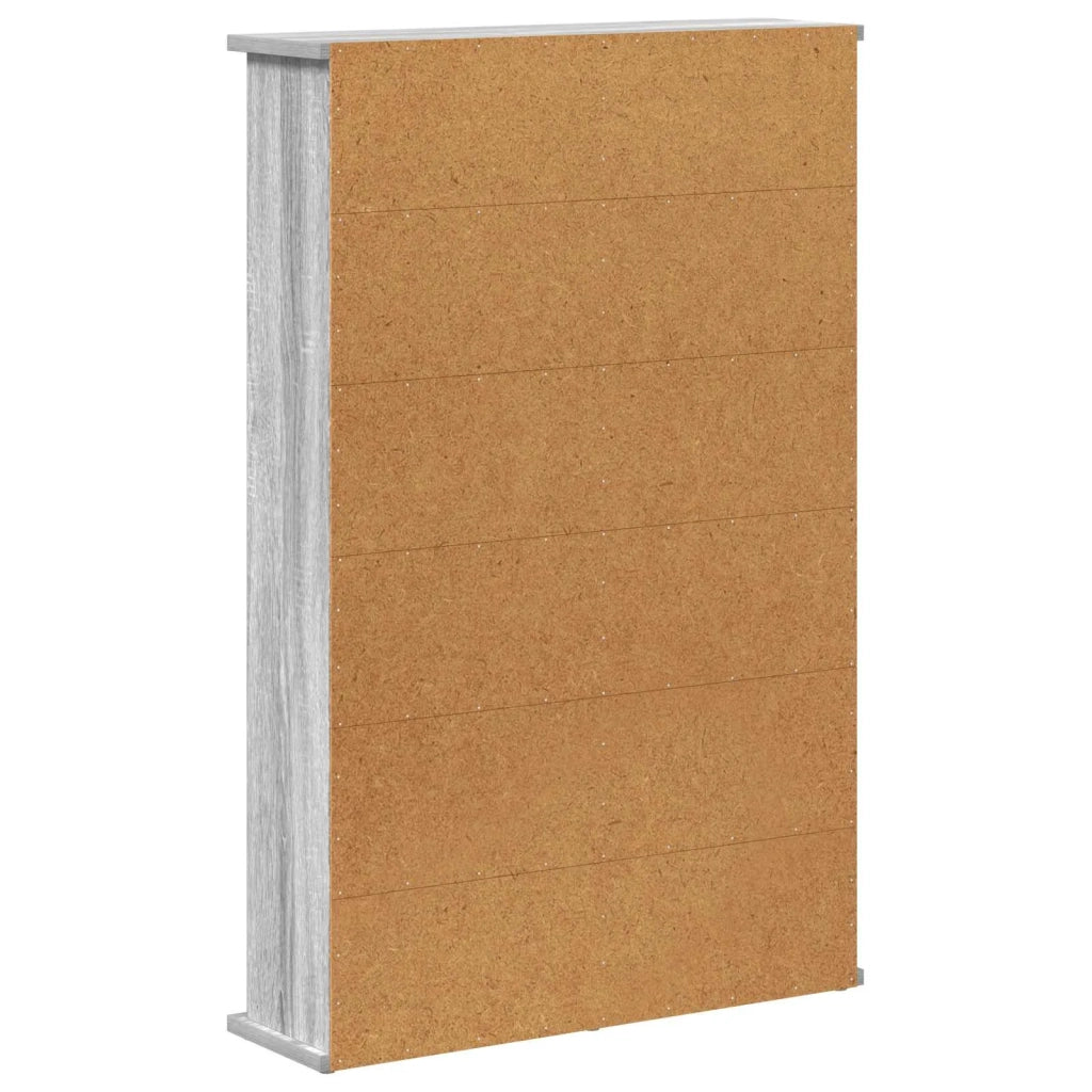 Mobile per CD Sonoma grigio 60 x 17 x 92 cm 8012740