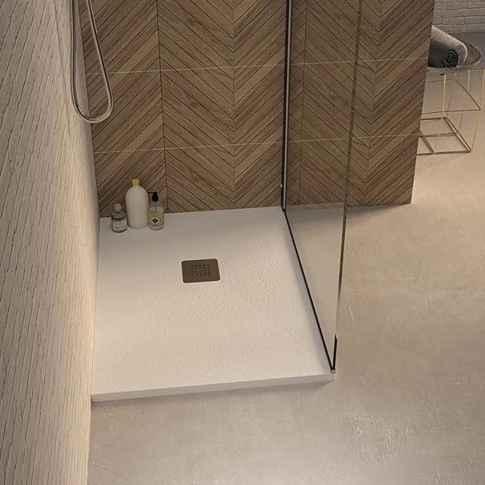 PIATTO DOCCIA STONE RETTANGOLARE 70X90 BIANCO OPACO ERCOS