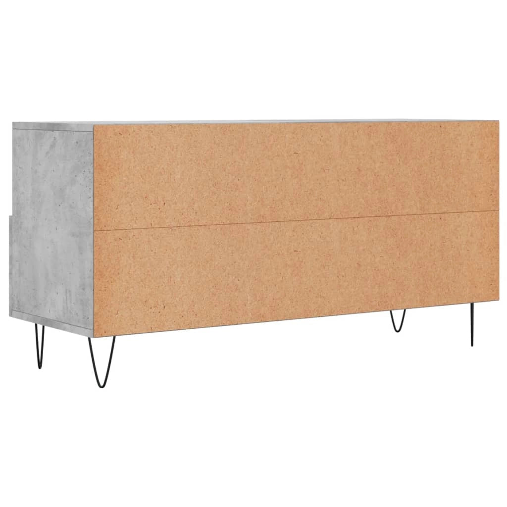 Mobile TV multimediale mensola TV credenza mobile TV sala da pranzo soggiorno camera da letto 102 x 36 x 50 cm legno ingegnerizzato grigio 02_0025600