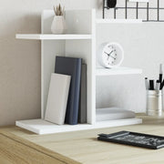 vidaXL Organizer da Scrivania Bianco 42x21,5x42 cm Legno Multistrato