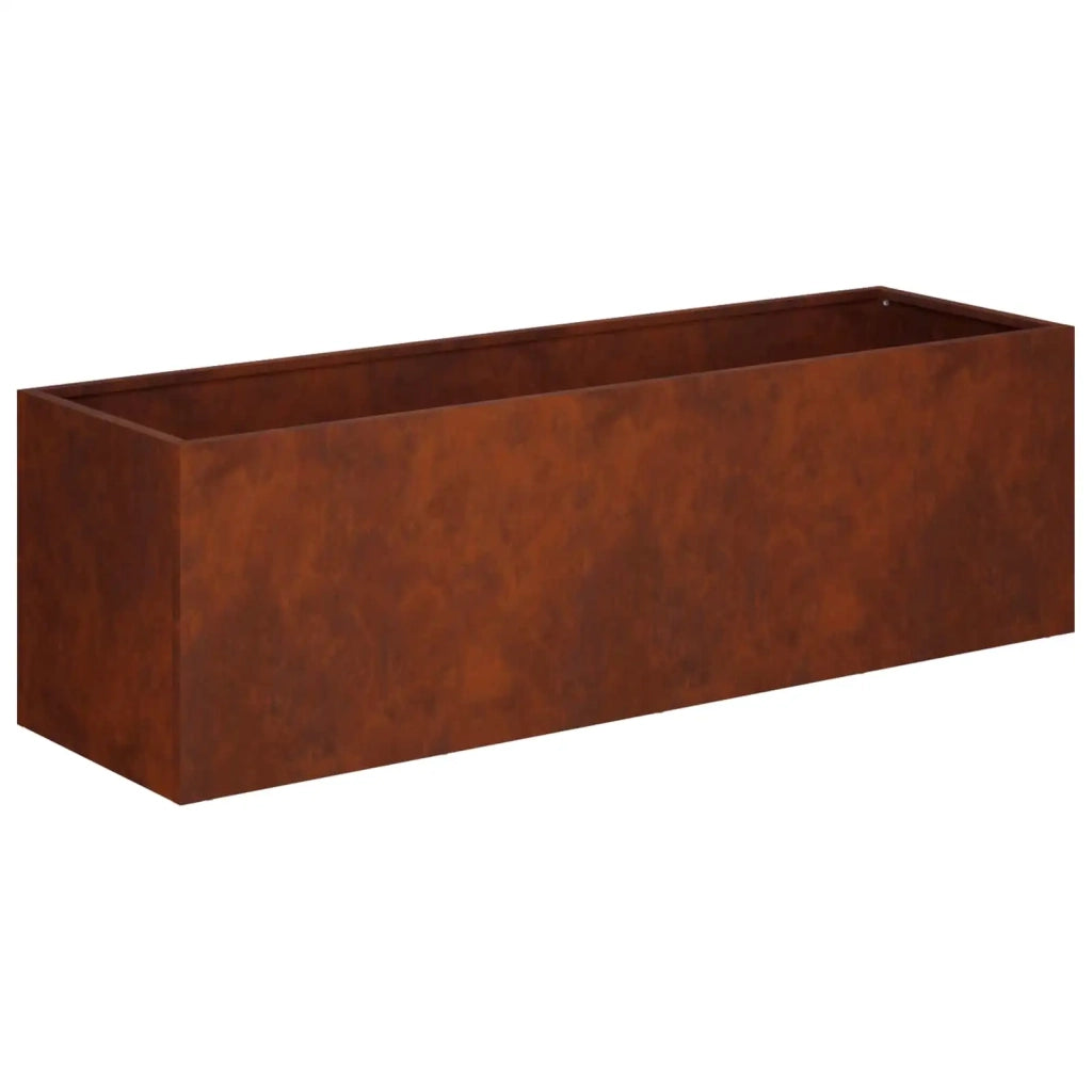Vaso da giardino 2 pz Ruggine 100 x 30 x 30 cm Acciaio Corten 8005231