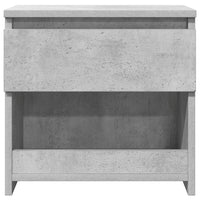 Comodino Grigio Cemento 40x30x39 cm in Legno Multistrato 803451