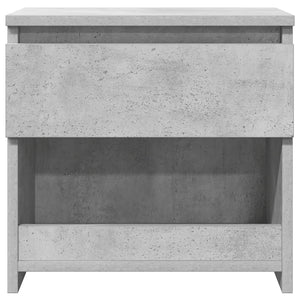 Comodino Grigio Cemento 40x30x39 cm in Legno Multistrato 803451
