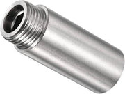 Connettore di tubo 50mm G1/2 femmina a G1/2 esterno - 3 pezzi - Acciaio inossidabile - Resistente alla corrosione - Facile da installare - Finitura liscia - Connettore di tubo