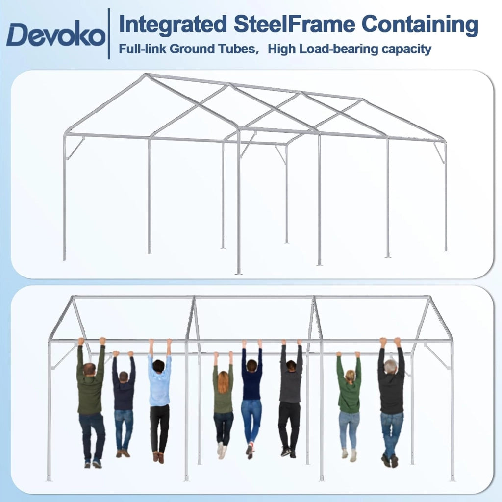 Tendone per Feste 4x6,Gazebo Esterno Resistente UV 50+,Gazebo da Giardino,Tendone da Esterno per Matrimoni, Feste, Raduni, Riunioni in Giardino,Bianco
