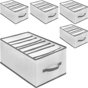 Organizzatore per armadio a 8 cassettoni pieghevole per abiti e pantaloni - 40 x 25 x 20 cm
