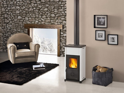 la nordica stufa a legna tea col. bianco cod:ferx.vit49531