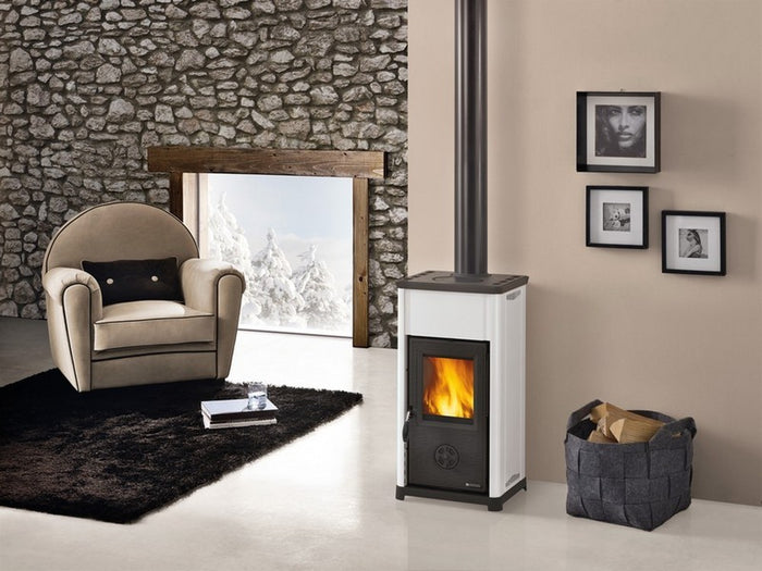 la nordica stufa a legna tea col. bianco cod:ferx.vit49531