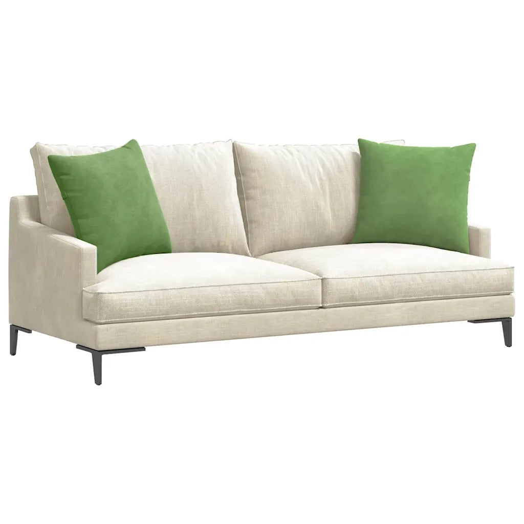 Cuscini da Divano 2 pz | Cuscini per sedie Verde chiaro 50 x 50 cm