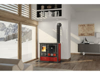 la nordica termocucina a legna termorosa dsa 4.0 col. liberty bordeaux cod:ferx.vit53408