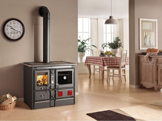 la nordica termocucina a legna termorosa xxl dsa 4.0 col. nero antracite cod:ferx.vit53912