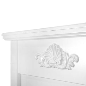 Camino Elettrico da Pavimento 100x100x32 cm Effetto Fiamma 1500W Sofia & Lorance Bianco