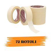 Nastro Adesivo Carta Gommata 25Mmx50m 72 ROTOLI EcoPrice®