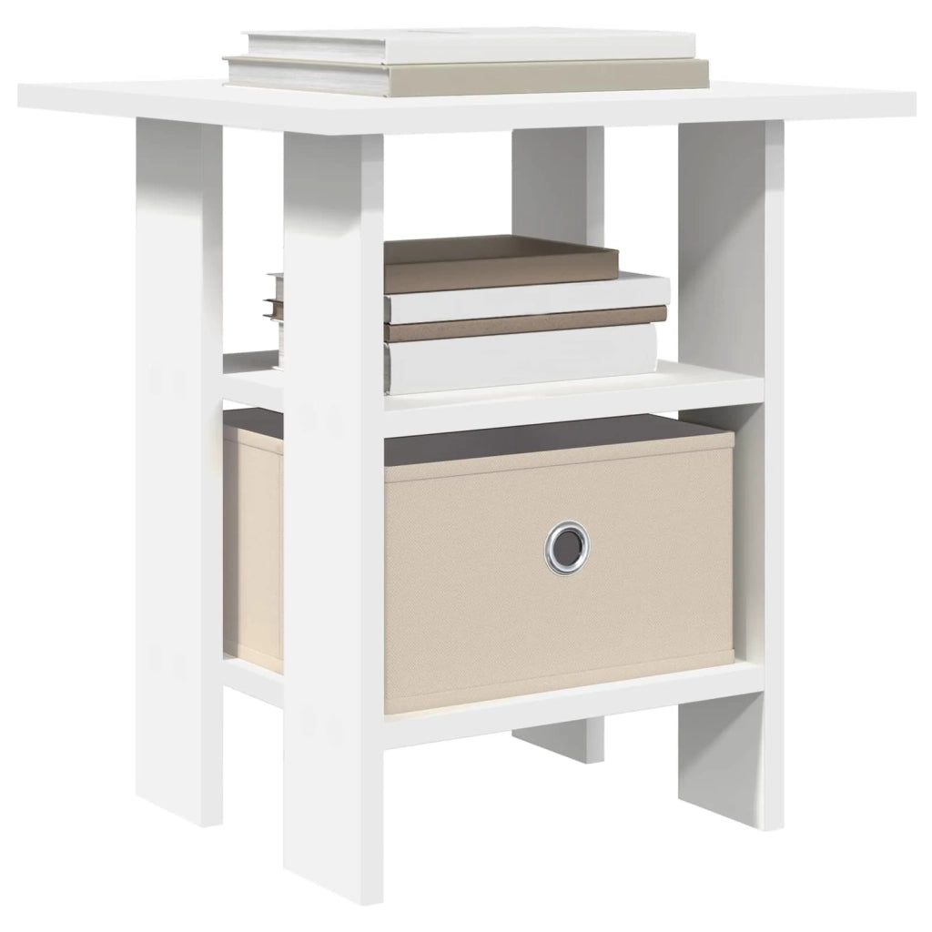 Comodino 2 pcs Bianco 41 x 40 x 45 cm Legno multistrato 8000421