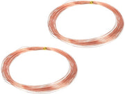Cavi di rame massivo, 99,9%, 25 gauge (0,45 mm), per la creazione di accessori, elettrocoltivazione, giardinaggio, confezione da 2 pezzi (12 m)