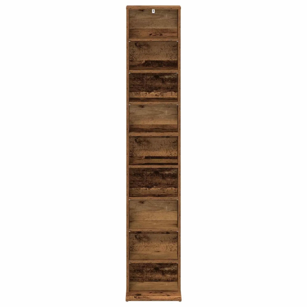 Mobile per CD Legno antico 33 x 23,5 x 175 cm 8012654
