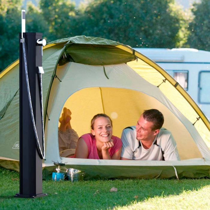 Doccia solare JOLLY GO 17,5 LITRI con doccetta mobile, in alluminio - Doccia Solare Jolly Go 17,5 Litri Con Doccetta Mobile, In Alluminio  Blu Colore: Rosso