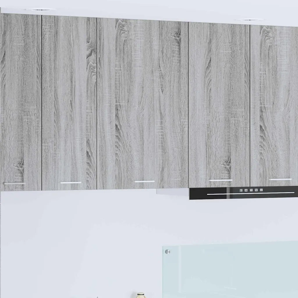 Armadio pensile Grigio Sonoma e Bianco 50 x 31 x 80 cm