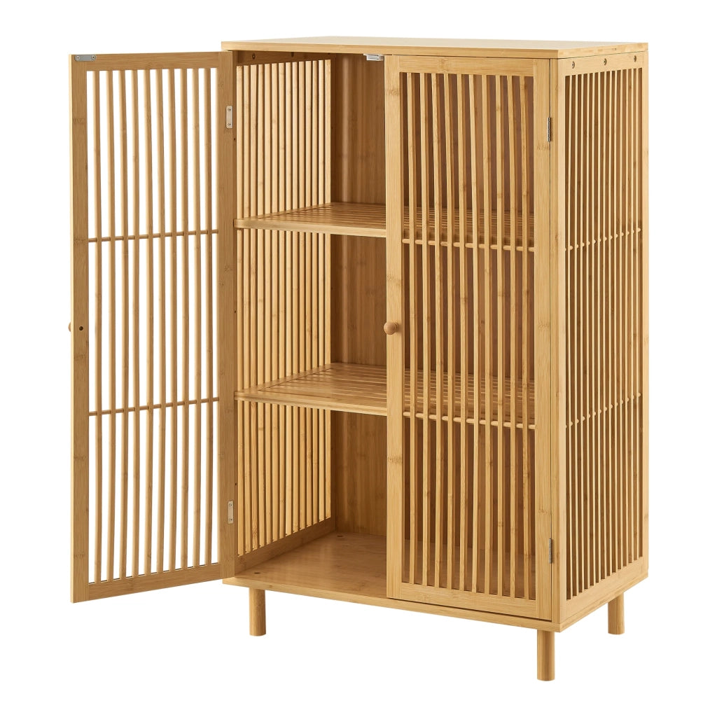 Mobiletto/scaffale/contenitore basso 110 x 66 x 40 cm contenitore in bambù naturale 03_0008862