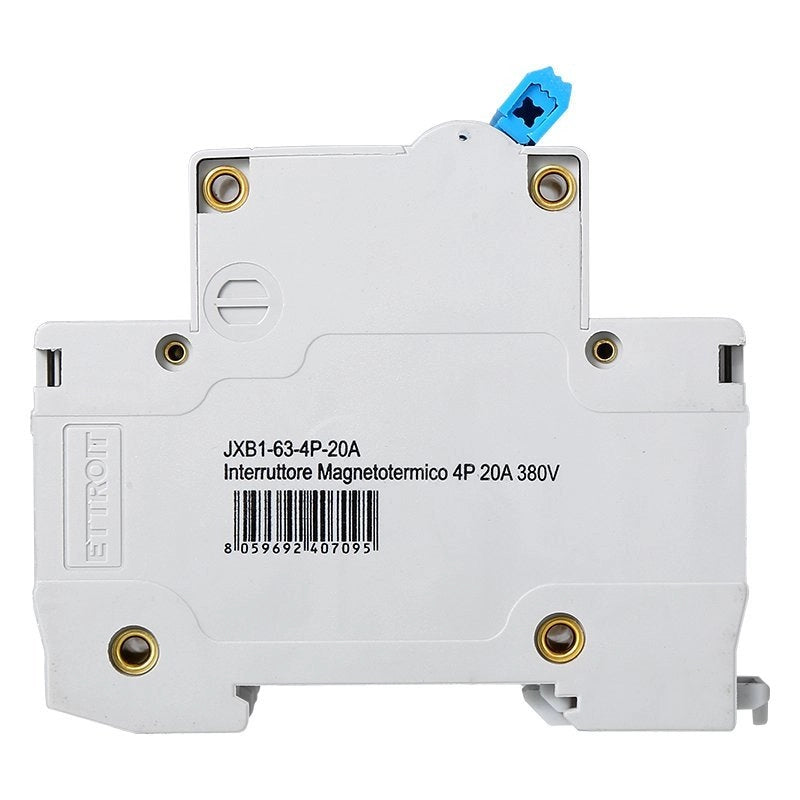 Interruttore Magnetotermico Automatico 4P 20A 6000A 220V 380V Salvavita Stotz Occupa 4 Moduli DIN