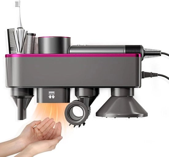 Accessori per asciugacapelli Dyson con aspirazione automatica e chiusura magnetica del beccuccio (blu)