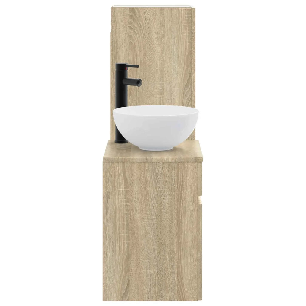 Set di mobili per il bagno 2 pz Rovere Sonoma 3406135