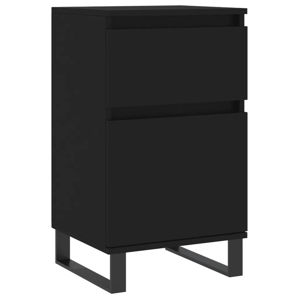 Credenze 2 pz | Madia | Buffet da pranzo | Armadio da pranzo Nere 40x35x70 cm in Legno Multistrato