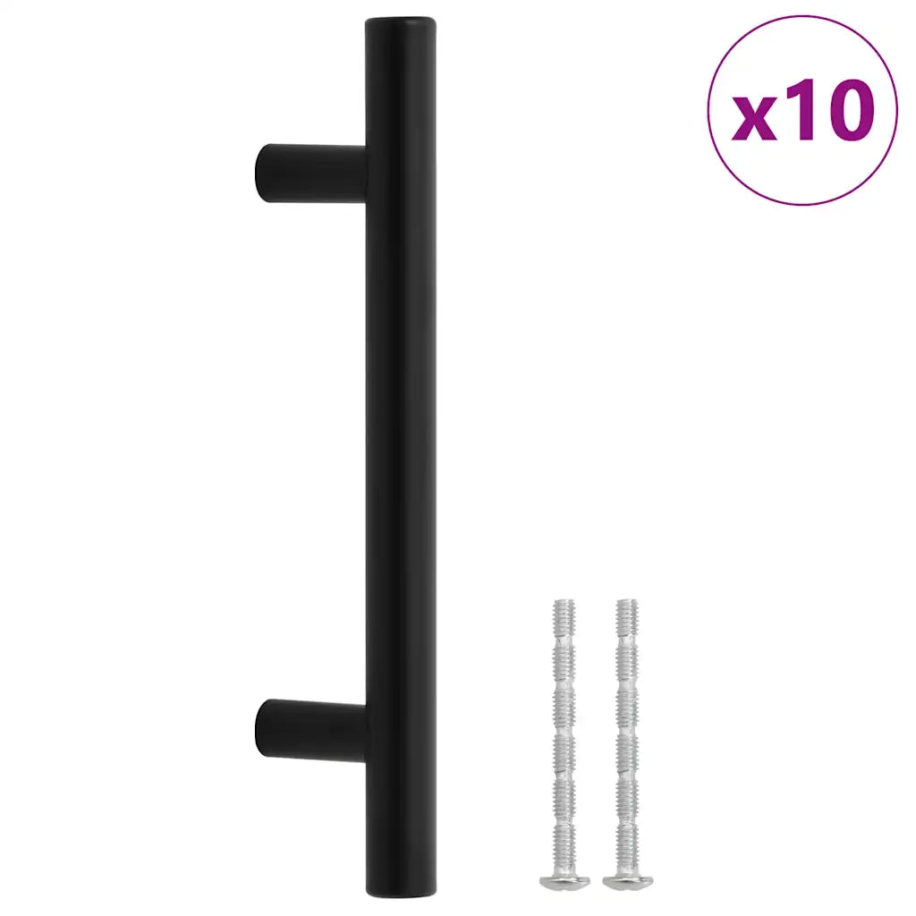 Maniglie per Mobili 10 pz Nere 96mm in Acciaio Inox CFW6335264
