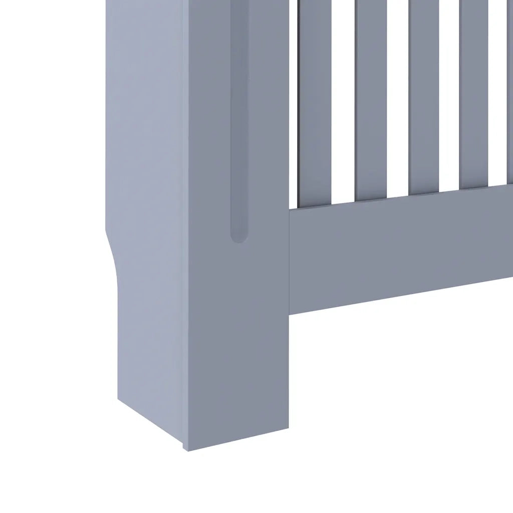 Copertura per Radiatore Grigio 112x19x81,5 cm in MDF 288173