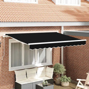 Telo di ricambio per tenda da sole Nero 3 x 2,5 m Poliestere 42000544