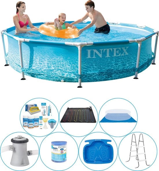 Telaio Metallico Rond Lato Mare 305x76 cm - 8 pezzi - Piscina Offerta Speciale