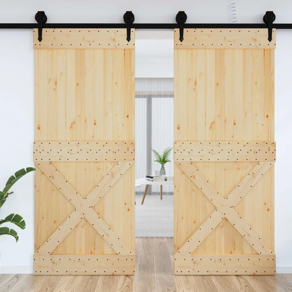 Porta NARVIK Naturale 95 x 210 cm Legno di pino solido