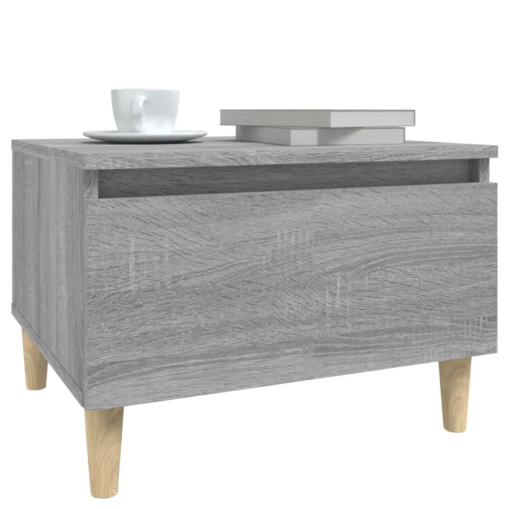Tavolino Grigio Sonoma 50x46x35 cm in Legno Multistrato 819512