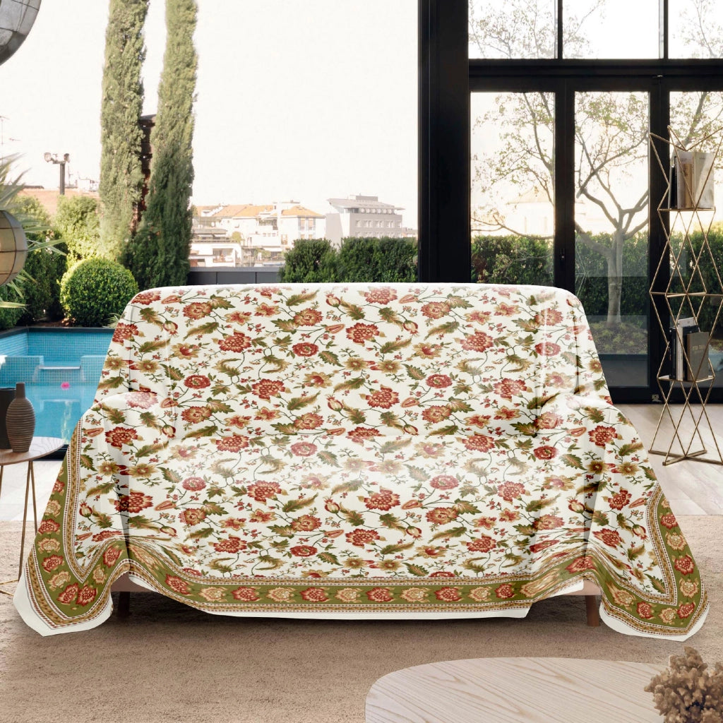 Telo Copritutto Matrimoniale Cotone 250x260 cm Grande Multiuso Copridivano Copriletto Arazzo Drappeggio Lavabile Resistente Disegno 3