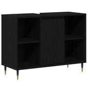 Mobile da Bagno | Armadio da bagno Nero 80 x 33 x 60 cm Legno multistrato
