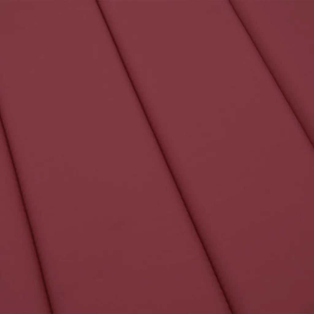 Cuscino per Lettino Rosso Vino 200x50x3 cm in Tessuto Oxford 314197