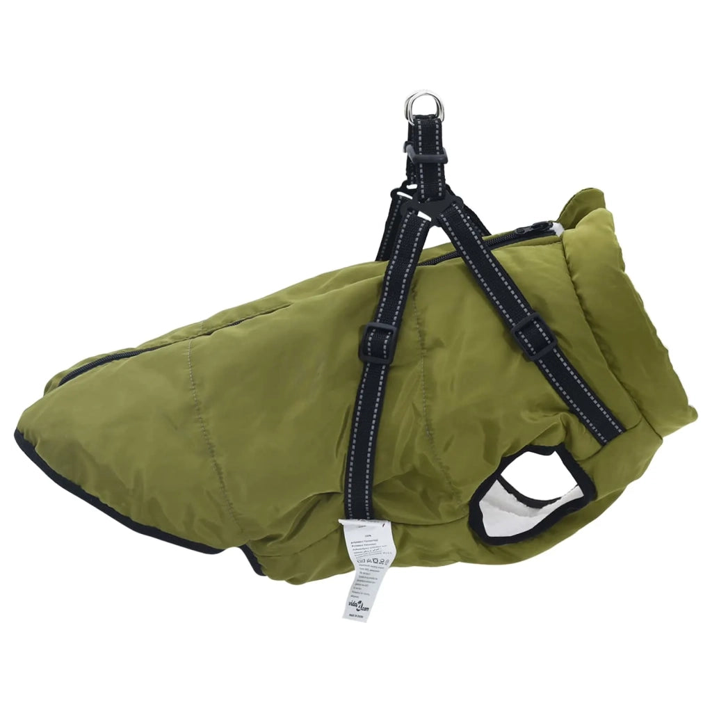 Cappotto per Cani Verde militare L68 Pile e Poliestere 3422519