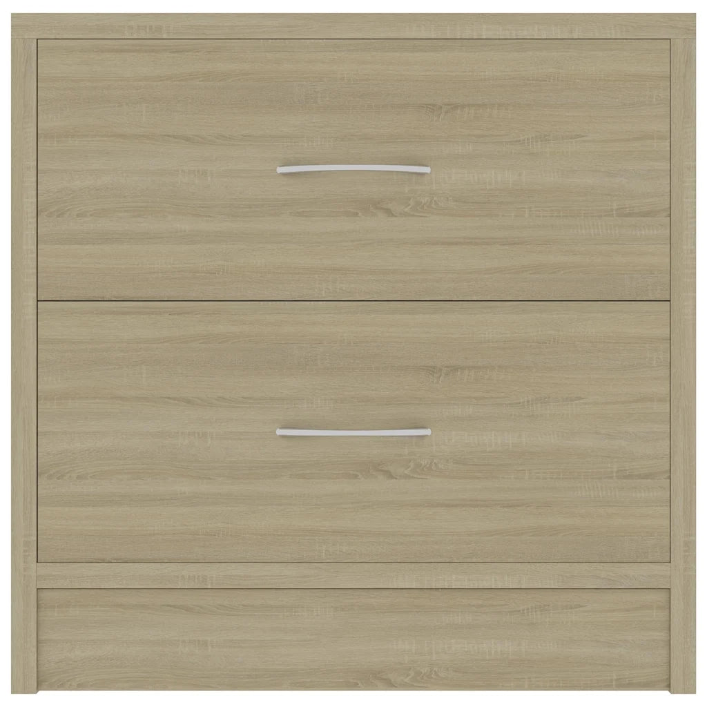 Comodini Rovere Sonoma 2 pz 40x30x40 cm in Legno Multistrato 801042