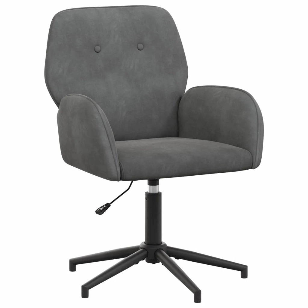 Sedia da scrivania girevole 54 x 55 x 90 cm Grigio Scuro 42034345