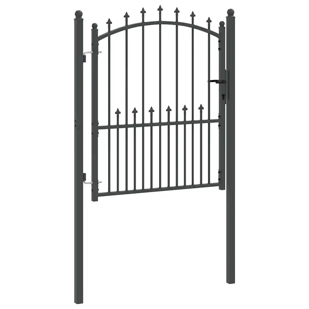Cancello della recinzione con punte EMMEN 125 x 100 cm CFW9804374
