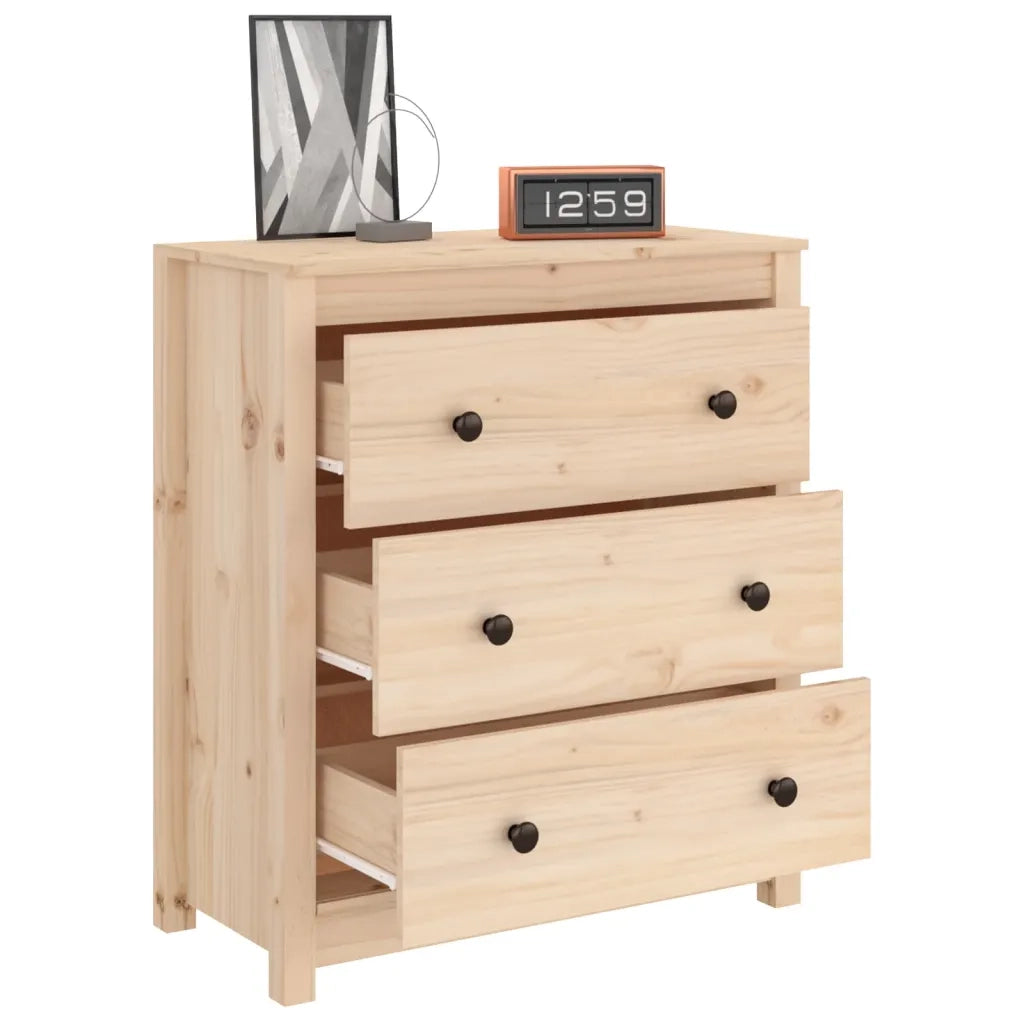 Credenza | Madia | Buffet da pranzo | Armadio da pranzo 70x35x80 cm in Legno Massello di Pino