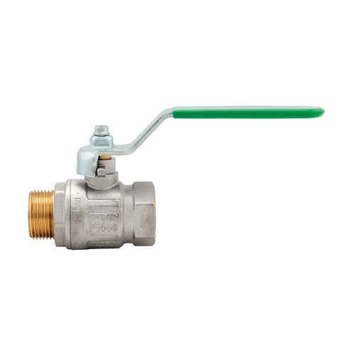 VALVOLA A SFERA IDEAL DVGW MF CON LEVA PIATTA PASSAGGIO TOTALE- 1/2 (DN 15) 50 bar / 725 psi- ITAP- pezzi 1