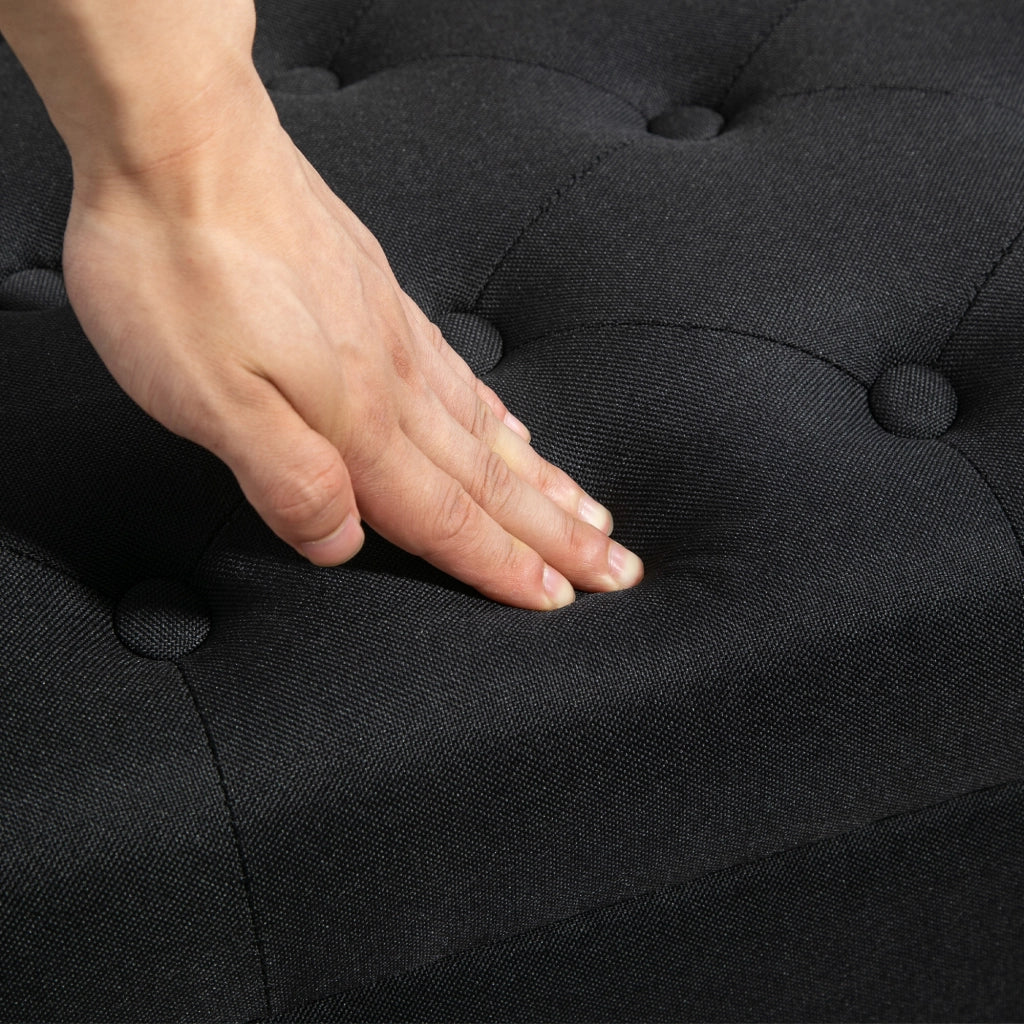 PANCA Contenitore 100 x 40 x 44 cm Poliestere Nero