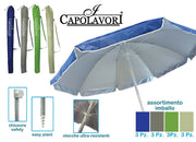 Ombrellone Spiaggia Mare Duplex Oxford con Snodo 200 cm Vari Colori