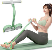 Esercizio a panchina - Allenatore della pancia - Pedale multifunzionale con resistenza - Cinghia elastica per yoga - Resistenze per attrezzatura fitness - Per esercizi di pancia, vita, braccia e gambe e per allenamento di slancio - Verde