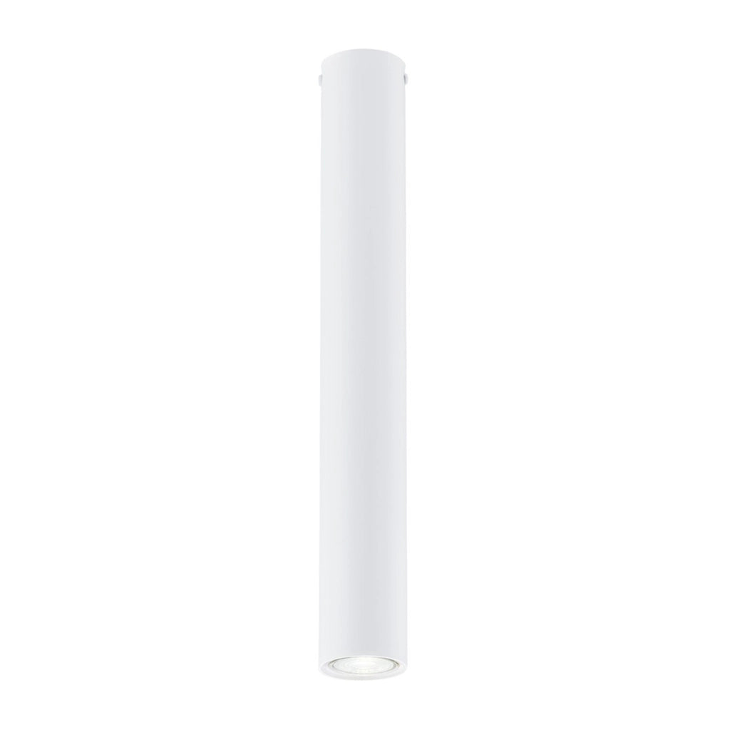 Faretto Tecno in acciaio bianco opaco