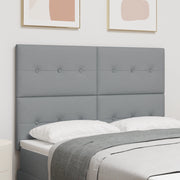 Testiera  Button Tufted Grigio chiaro 160 cm Tessuto